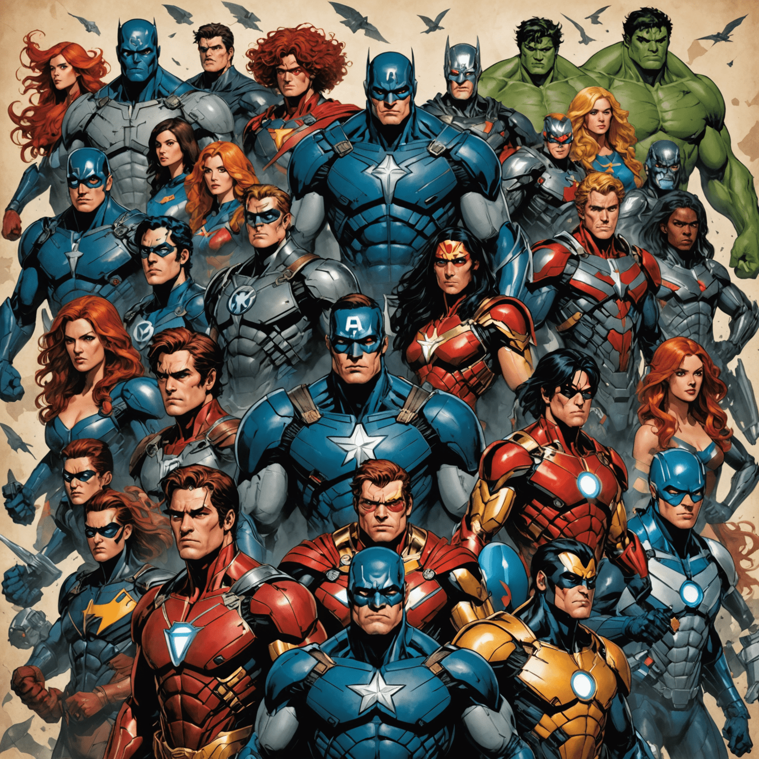 Collage of modern interpretations of Titans in movies, video games, and comic books